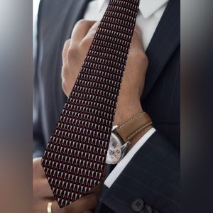 Ziggurat By Mulberry Neckwear Handmade 100% Silk Tie